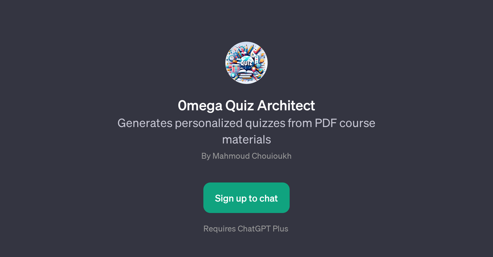 0mega Quiz Architect website