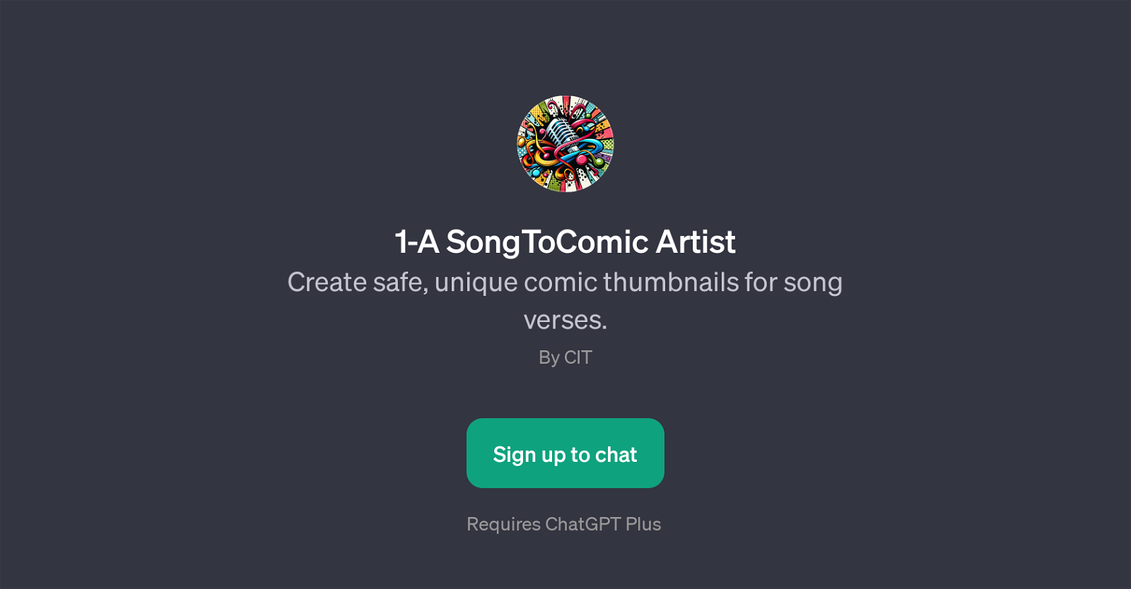 1-A SongToComic Artist website