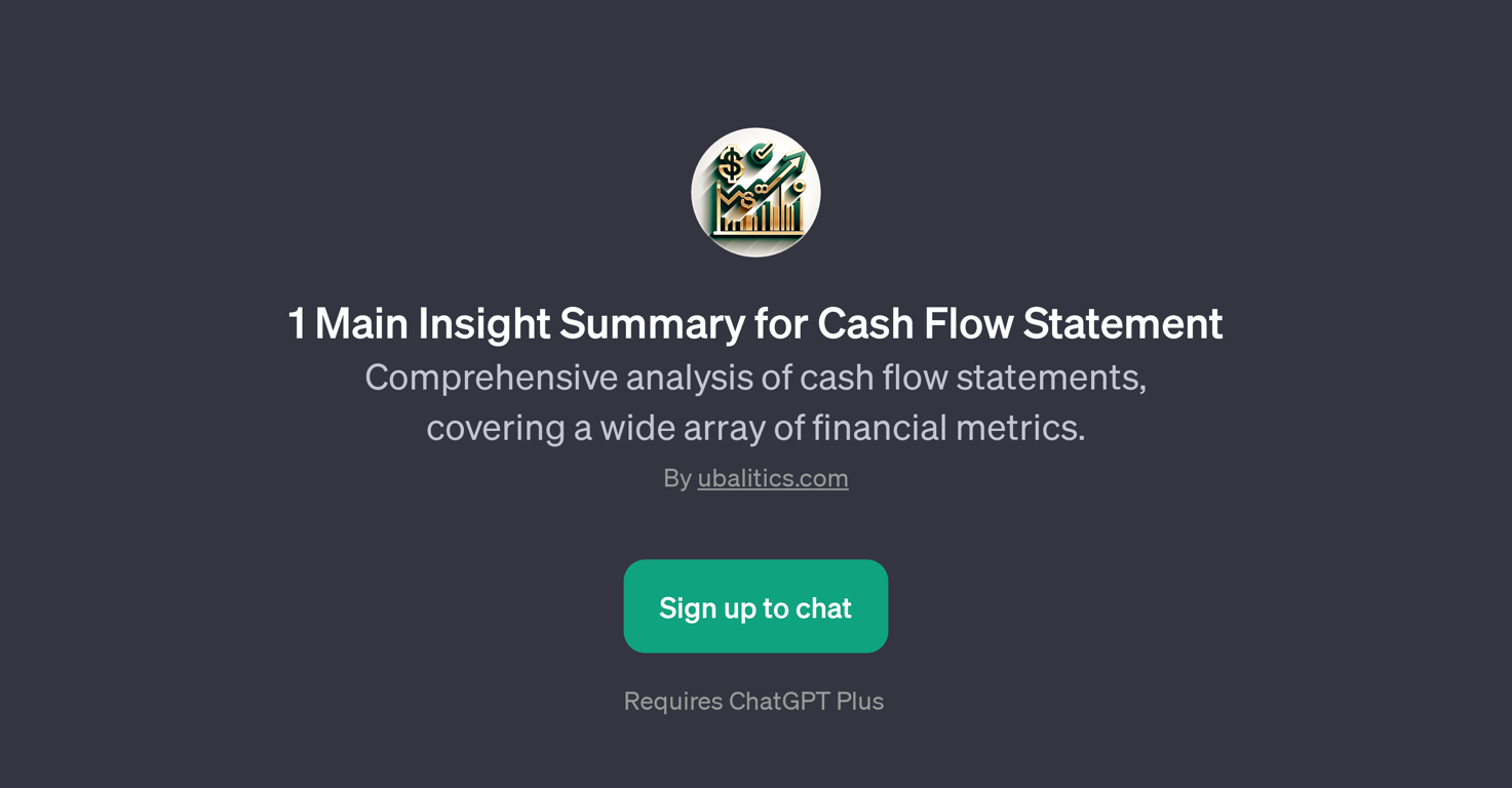1 Main Insight Summary for Cash Flow Statement website