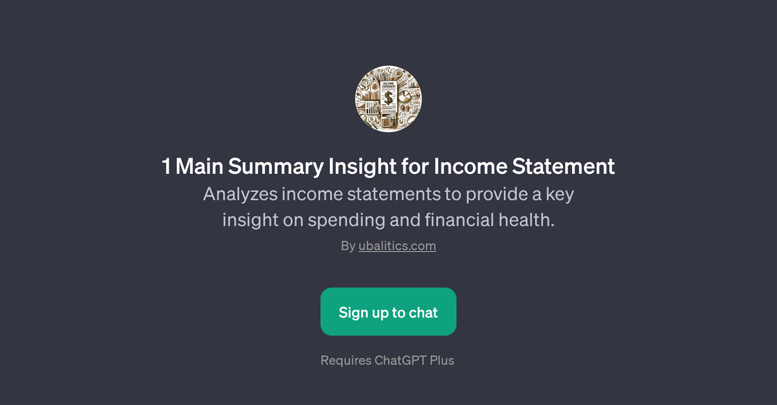 1 Main Summary Insight for Income Statement website