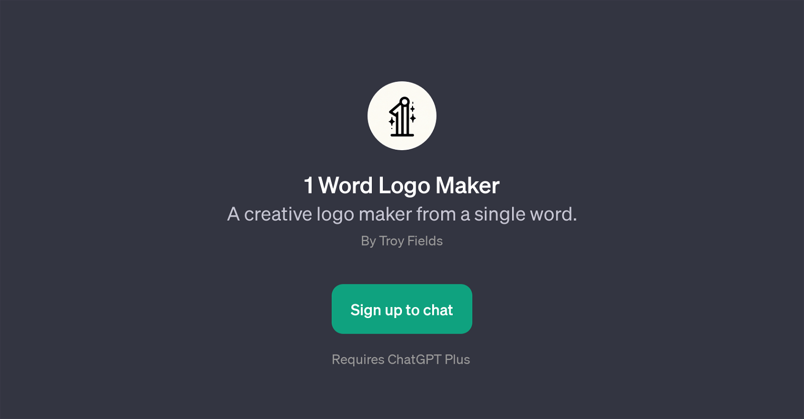 1 Word Logo Maker website