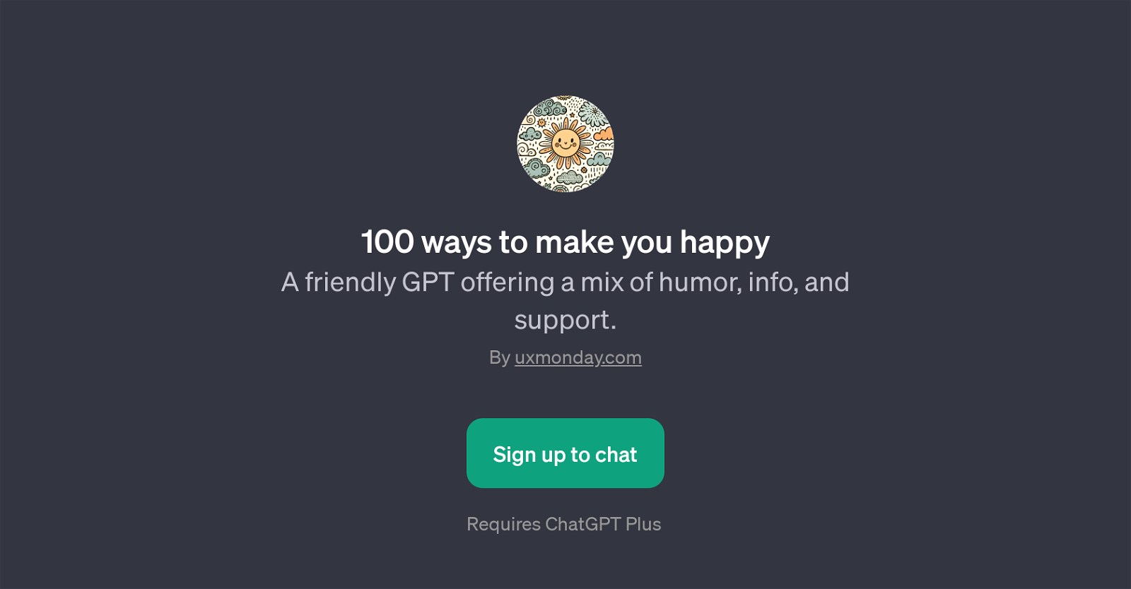 100 ways to make you happy website