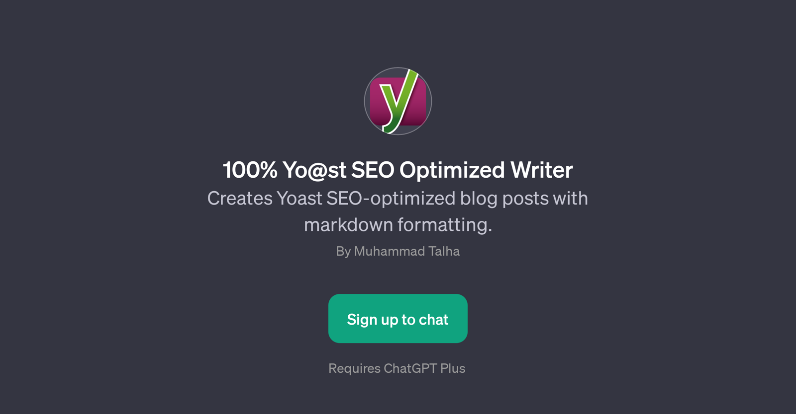 100% Yo@st SEO Optimized Writer website