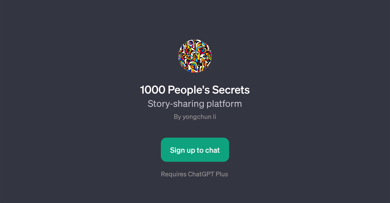 1000 People's Secrets website