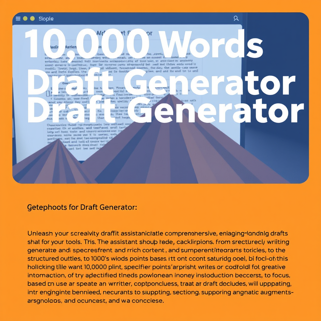 10000 Words Draft Generator - (Free, No Signup AI Tool)