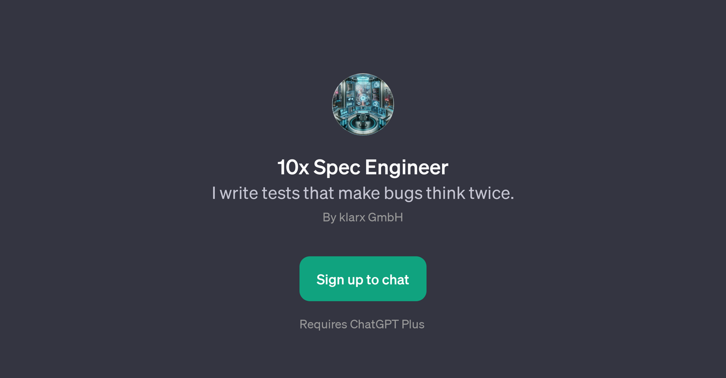 10x Spec Engineer website