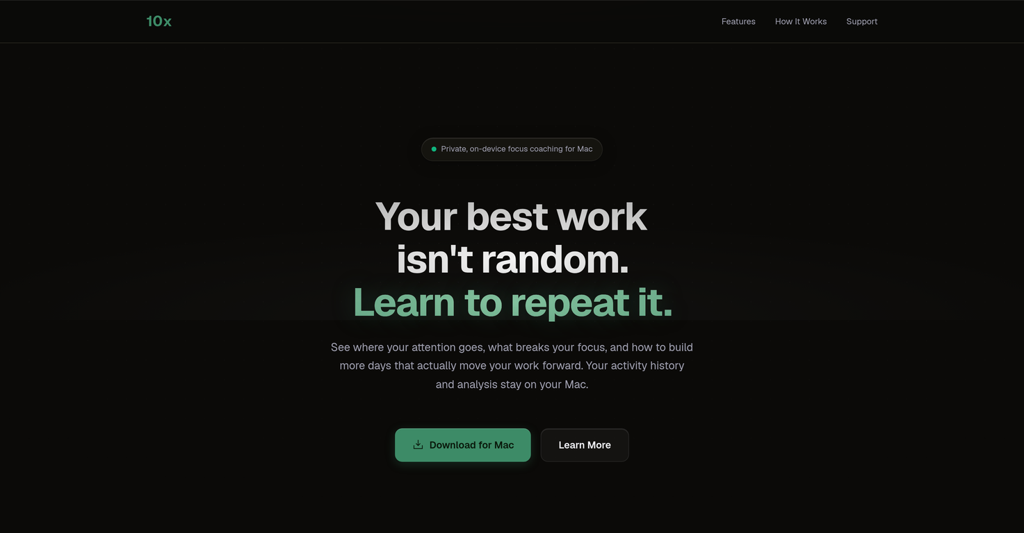 10x website