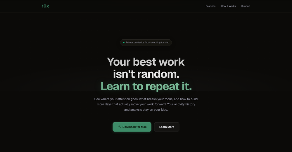 10x website