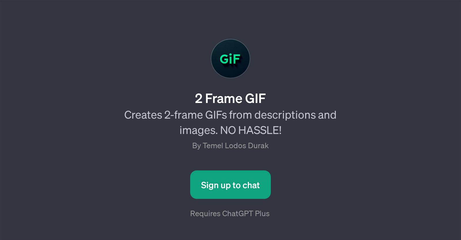 2 Frame GIF website