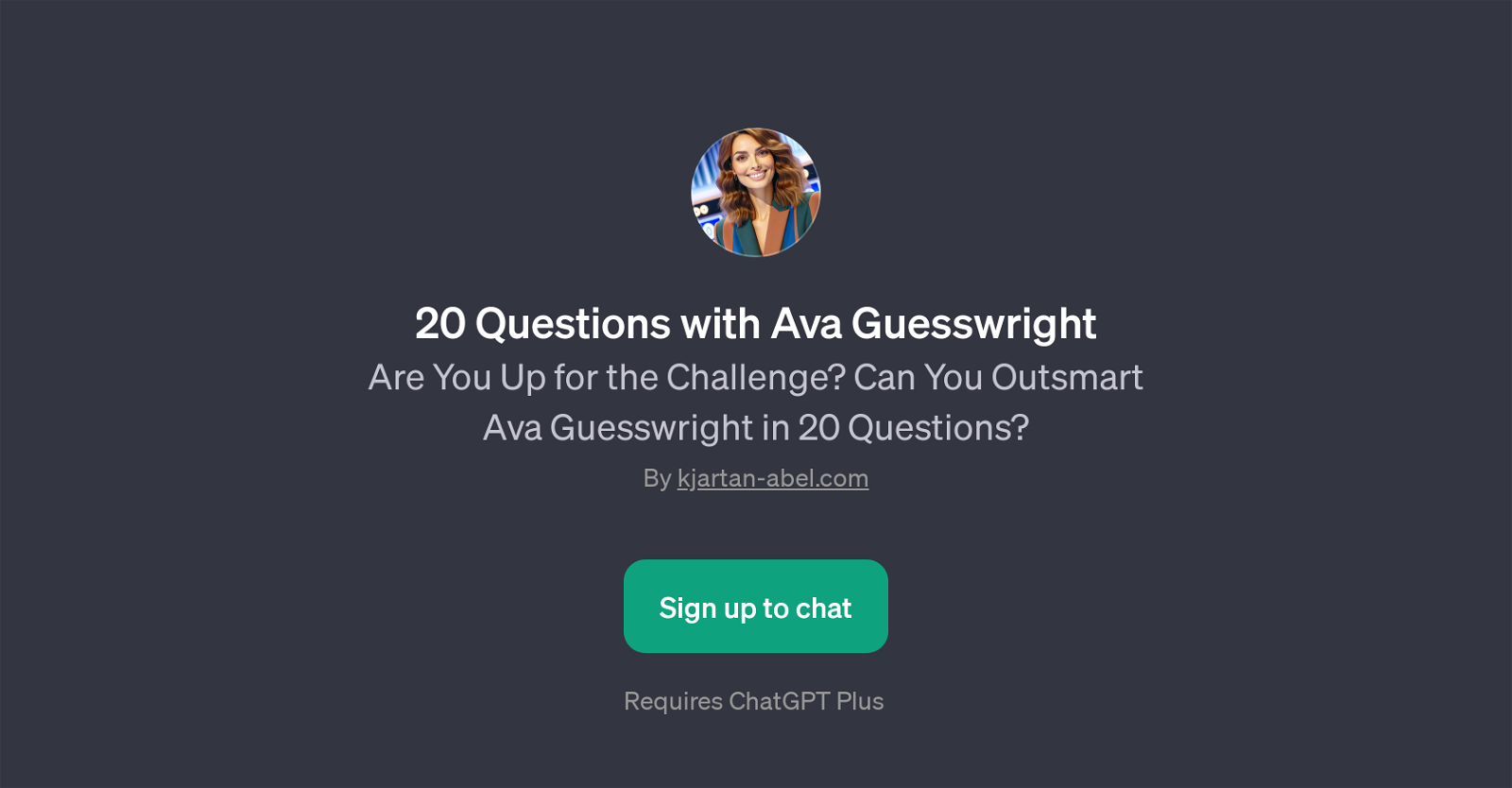 20 Questions with Ava Guesswright website