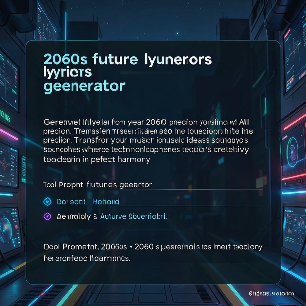 2060s future lyrics generator website