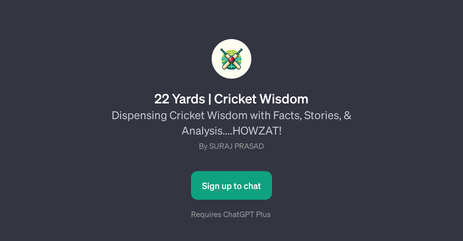 22 Yards | Cricket Wisdom website