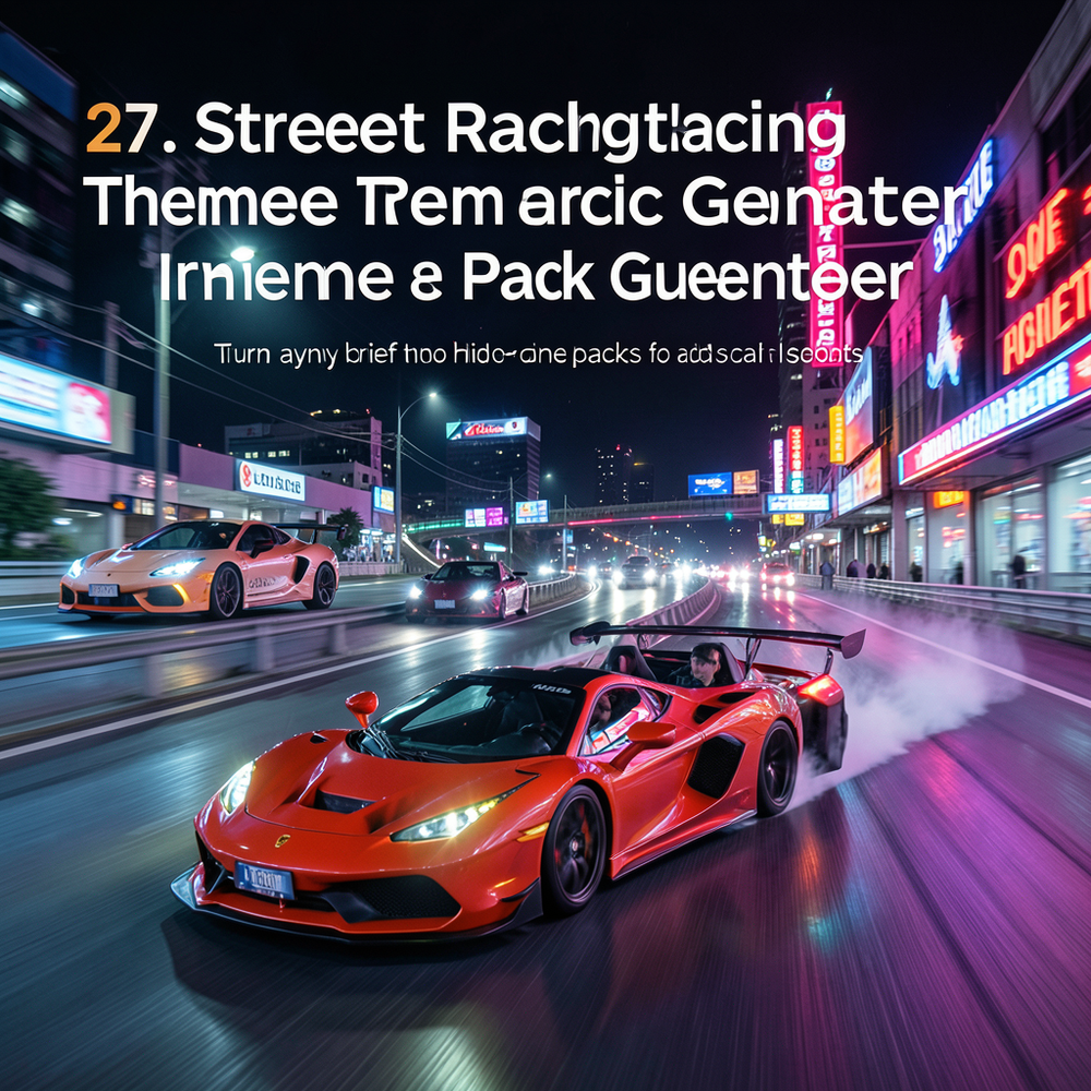 🏎️ 27. Street Racing Theme Pack Generator website