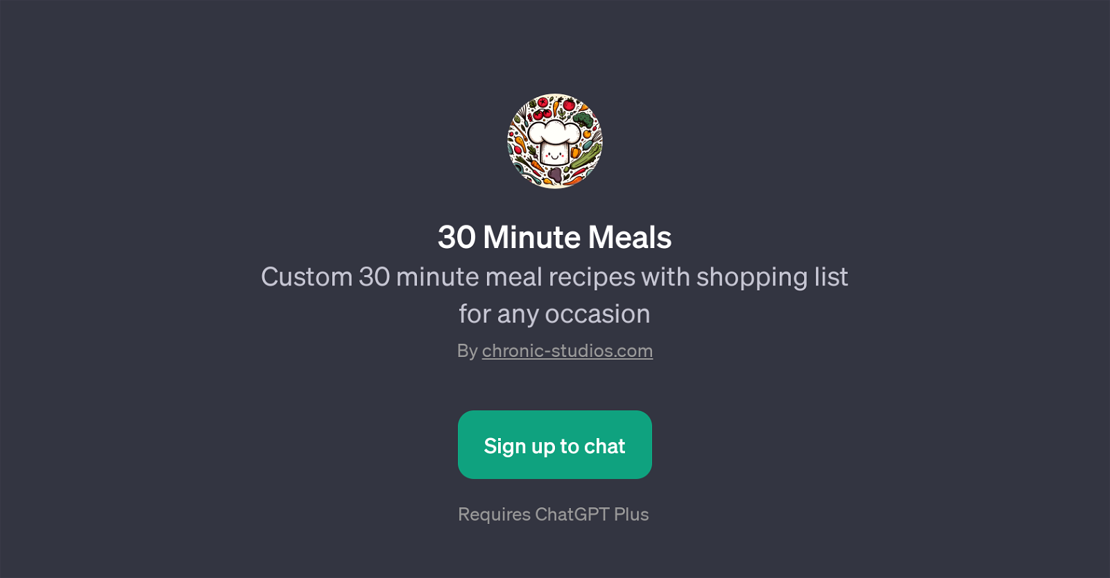 30 Minute Meals website