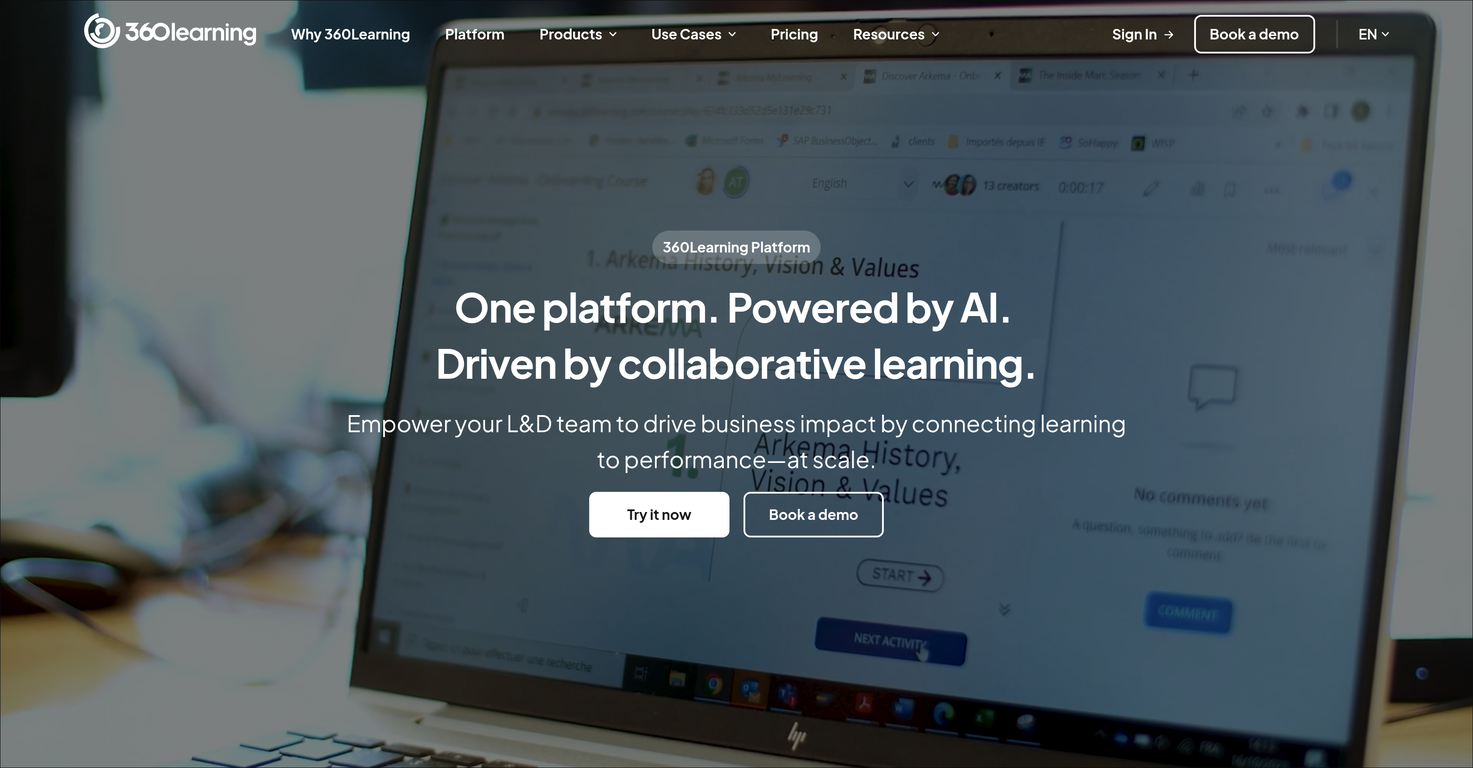 360Learning website
