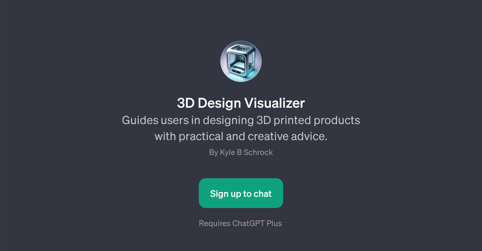3D Design Visualizer website