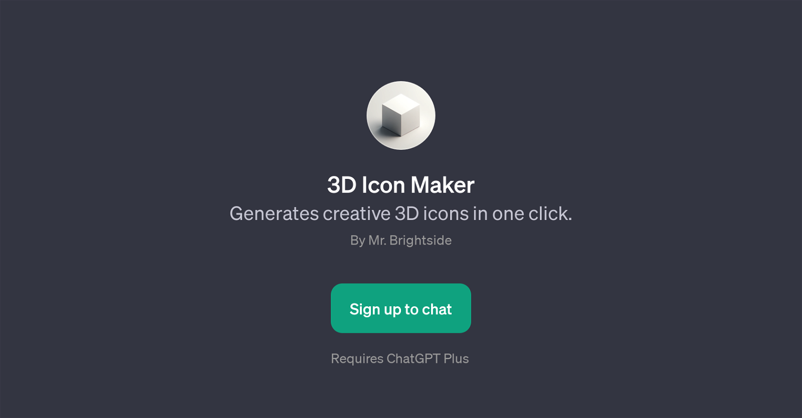 3D Icon Maker website