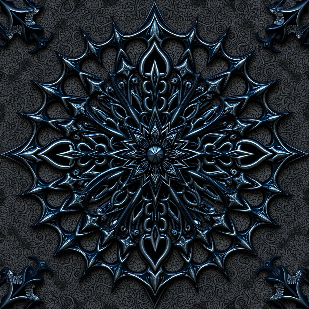 3D mandala and 3D pattern in the form of iron charcoal website