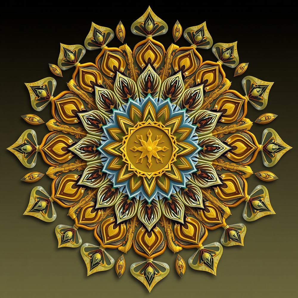 3D mandala and 3D pattern in the form of money website