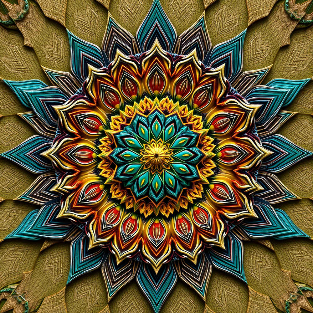 3D mandala and 3D pattern in the form of wall website