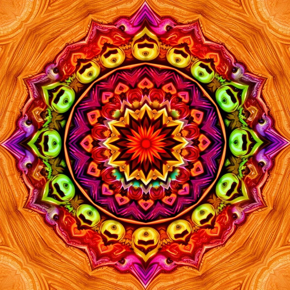 4D mandala and 4D pattern in the form of wood 4d watercolor website