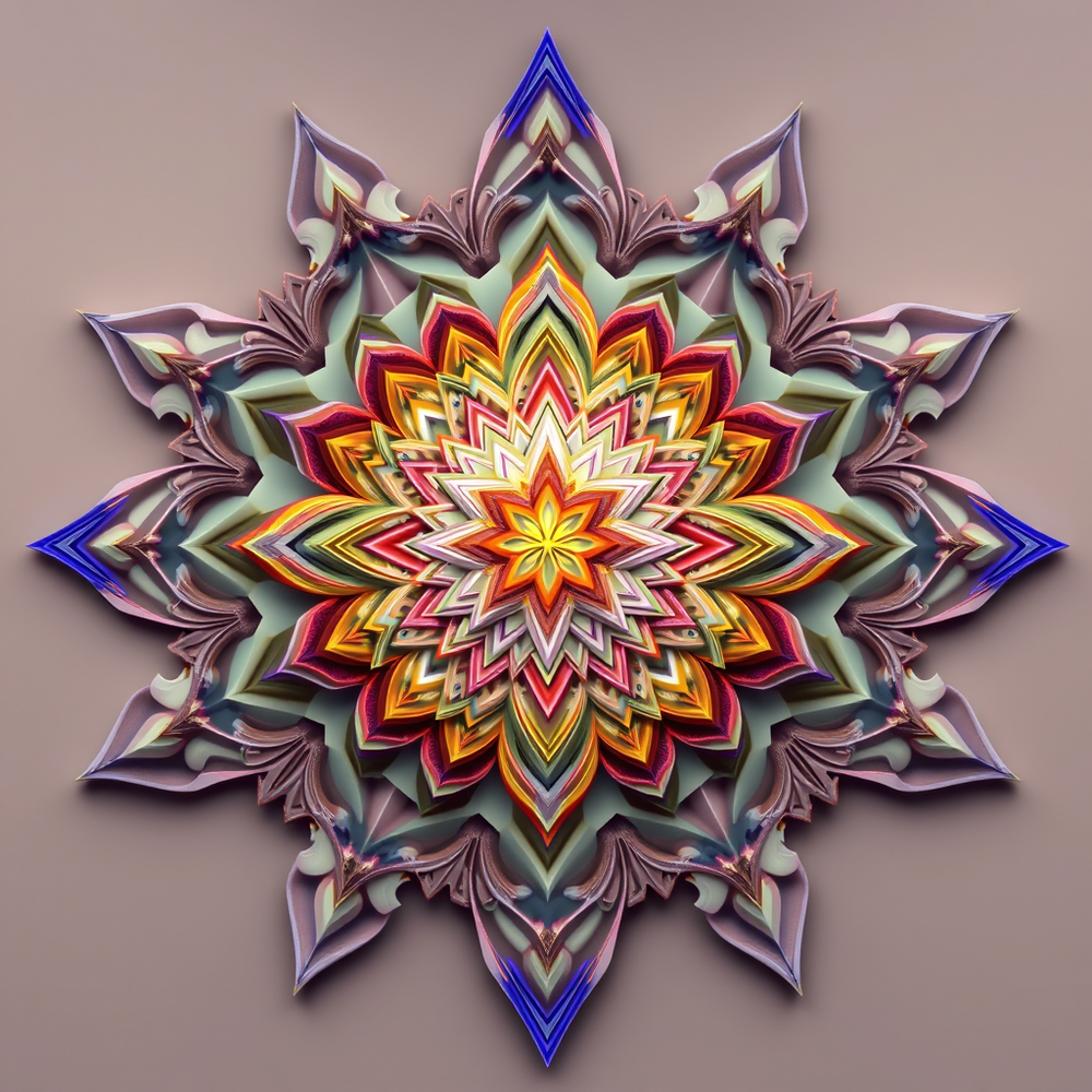 3D Mandalas and 3D patterns in the form of Correspondence website
