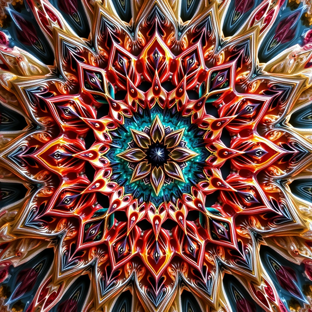 3D Mandalas and 3D patterns in the form of crystal art website