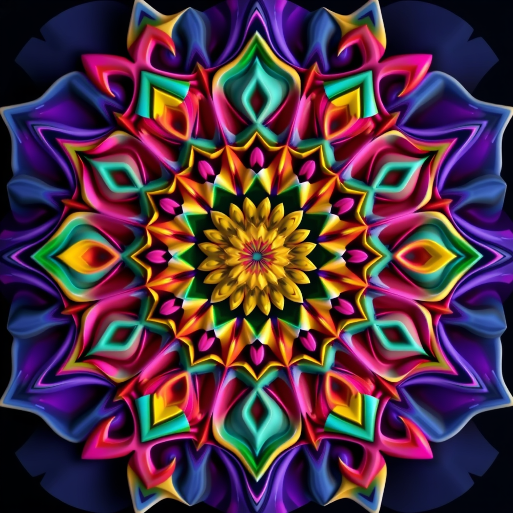 3D Mandalas and 3D patterns in the form of decorative website