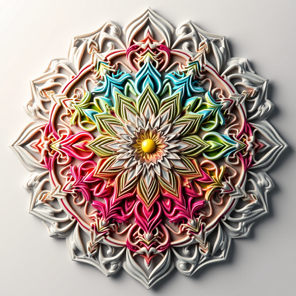 3D Mandalas and 3D patterns in the form of desk art website