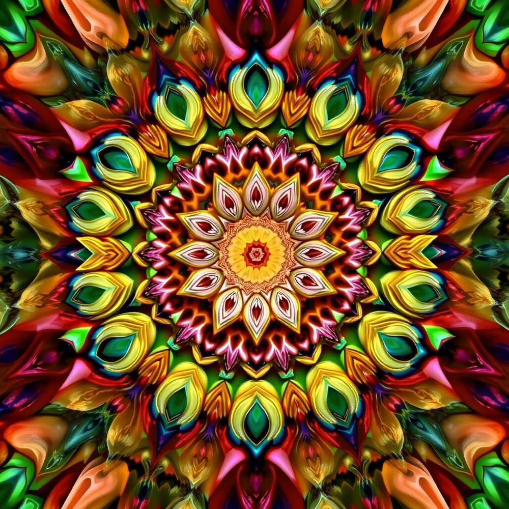 3D Mandalas and 3D patterns in the form of digital paintings art website