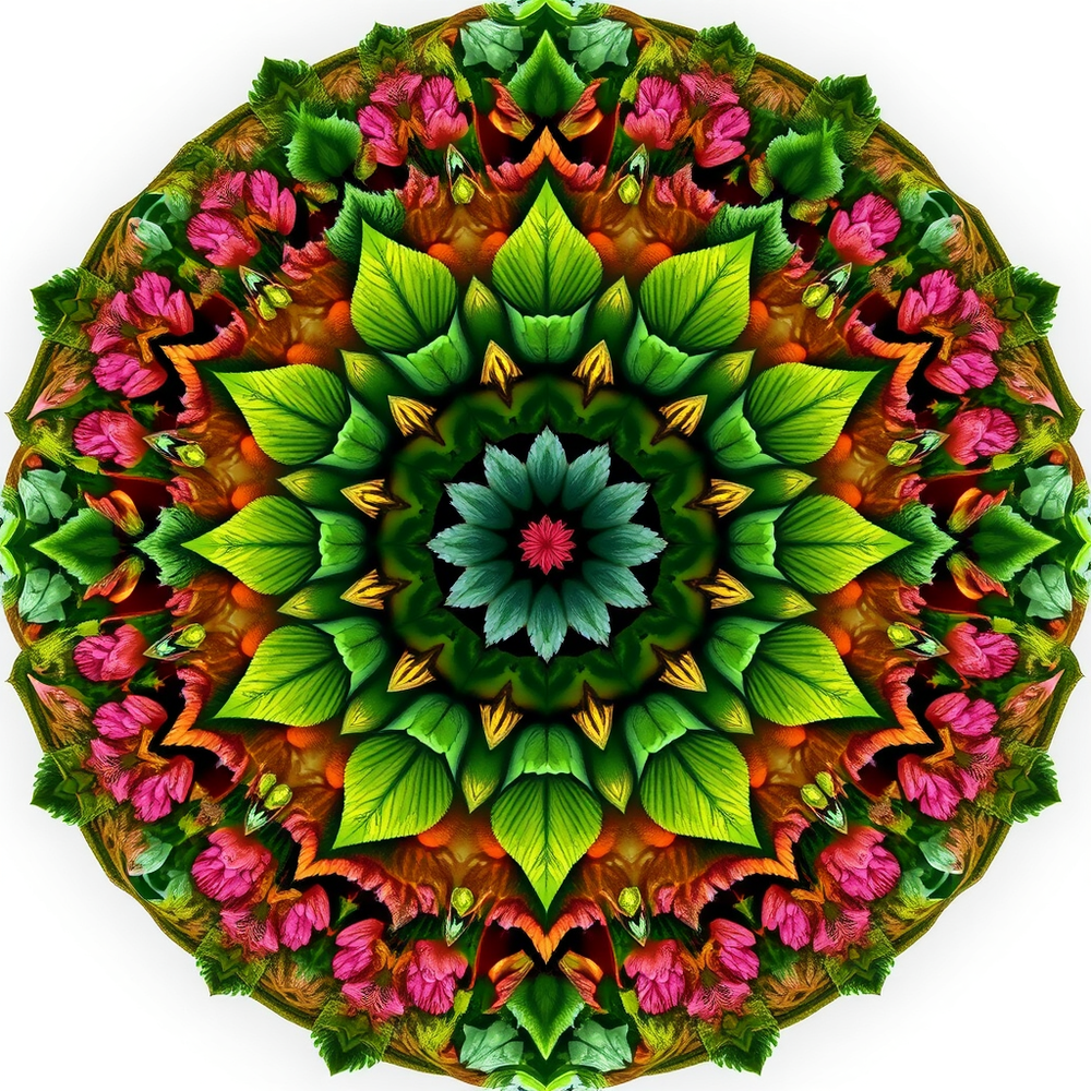 3D Mandalas and 3D patterns in the form of flora website
