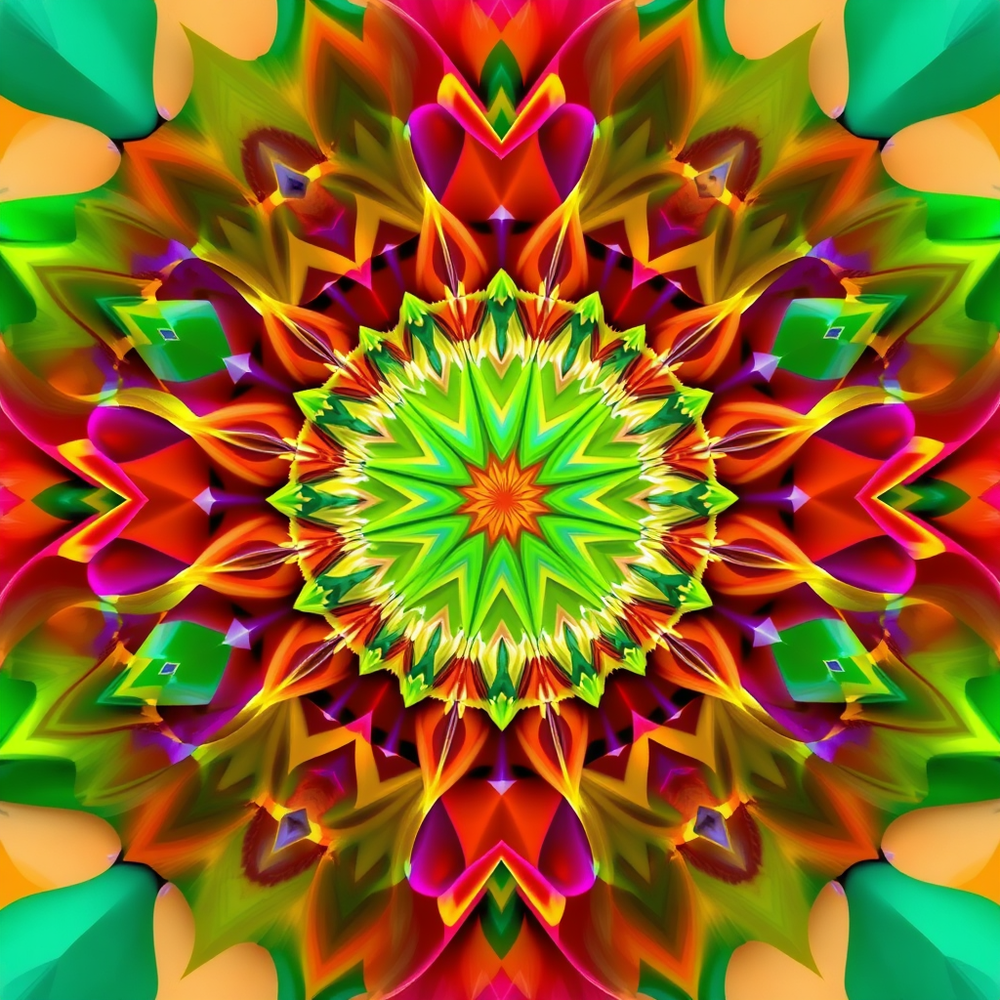 3D Mandalas and 3D patterns in the form of geometrical website