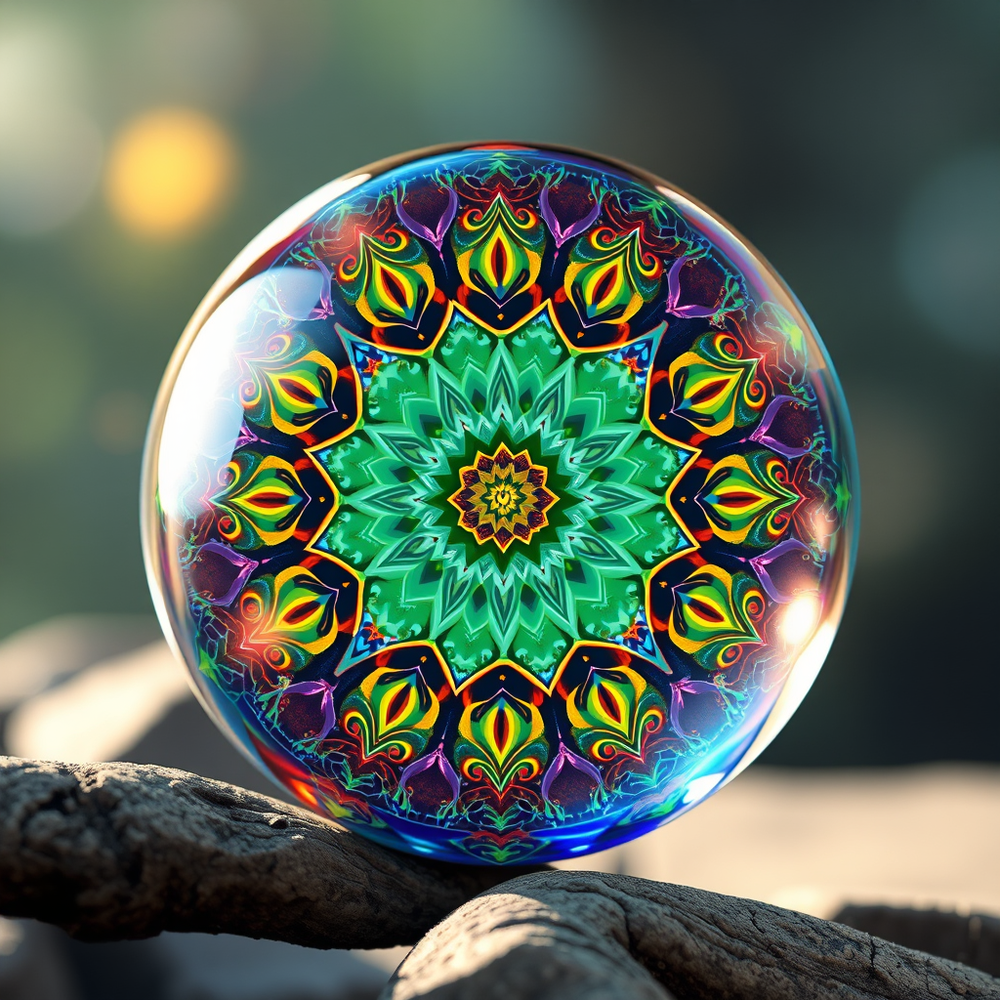 3D Mandalas and 3D patterns in the form of glassball website