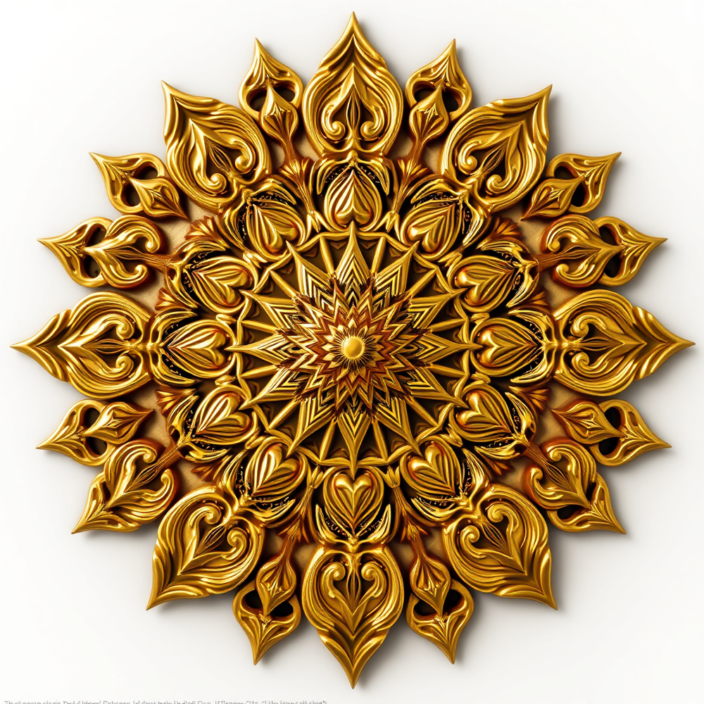 3D Mandalas and 3D patterns in the form of gold website