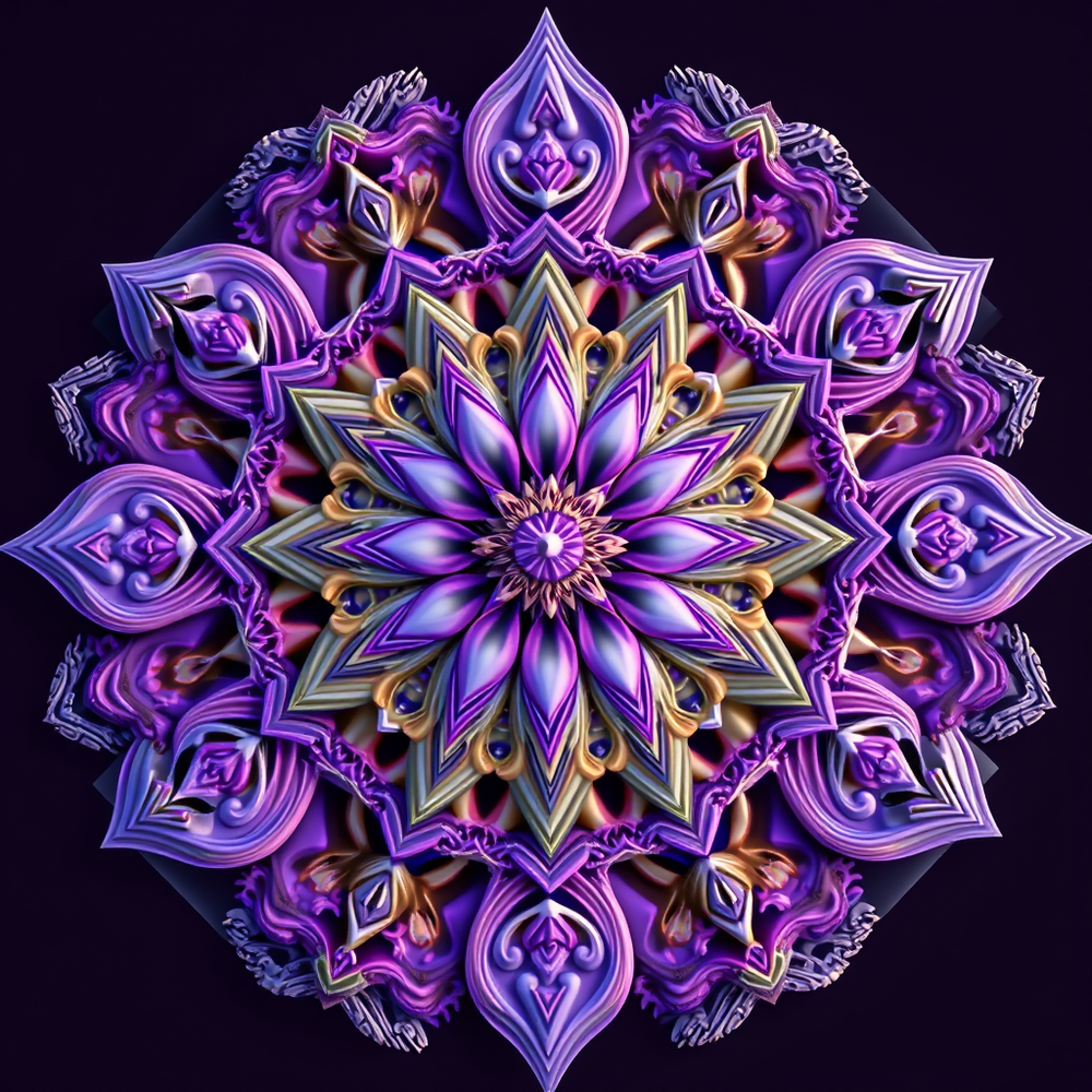 3D Mandalas and 3D patterns in the form of lavenders website