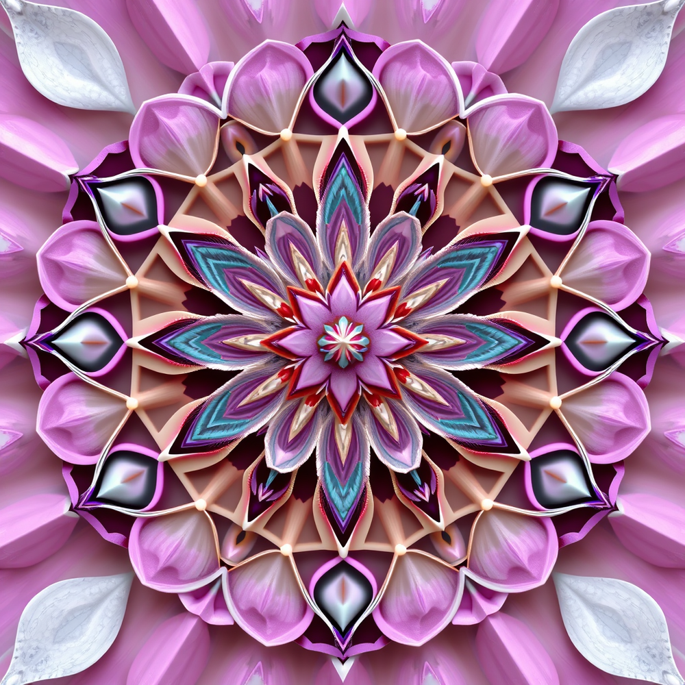3D Mandalas and 3D patterns in the form of orchids website