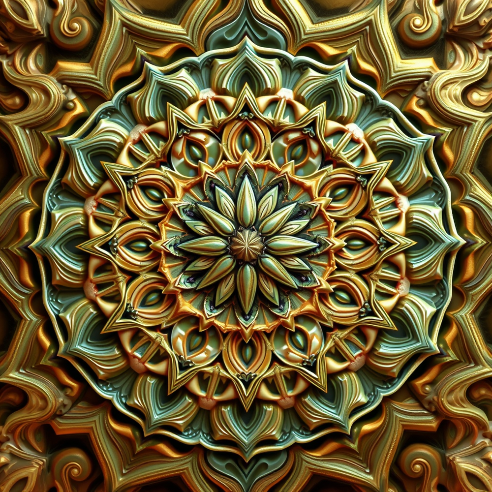 3D Mandalas and 3D patterns in the form of organic website