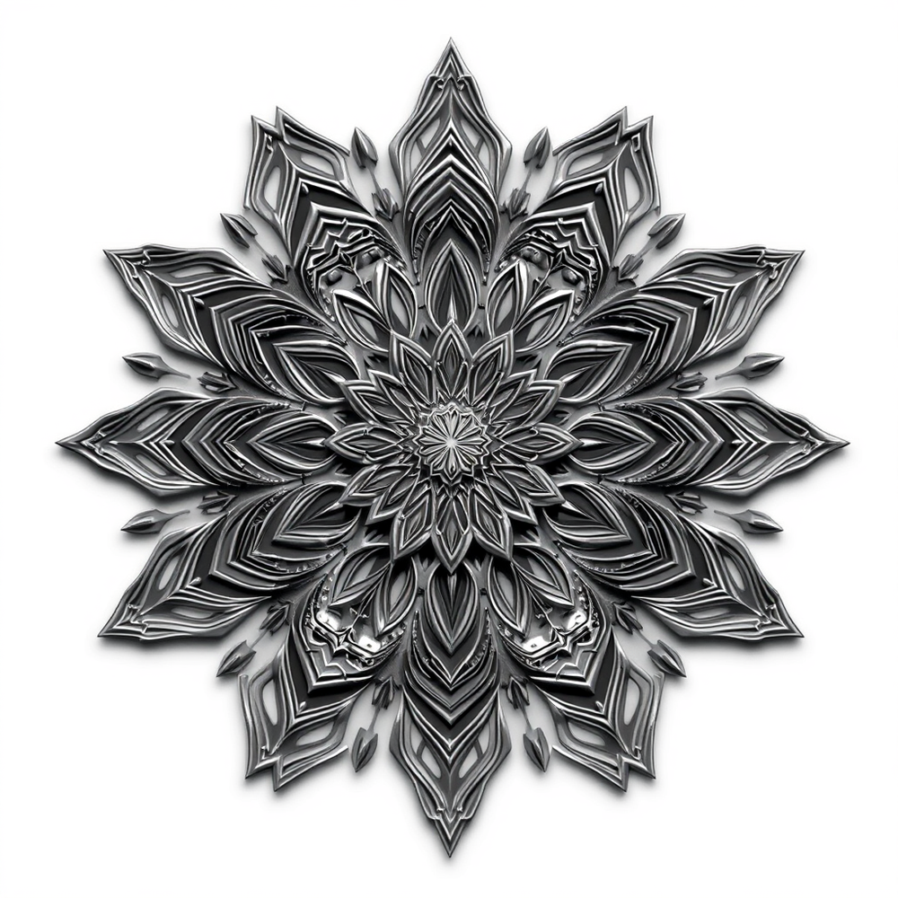 3D Mandalas and 3D patterns in the form of pencil art website