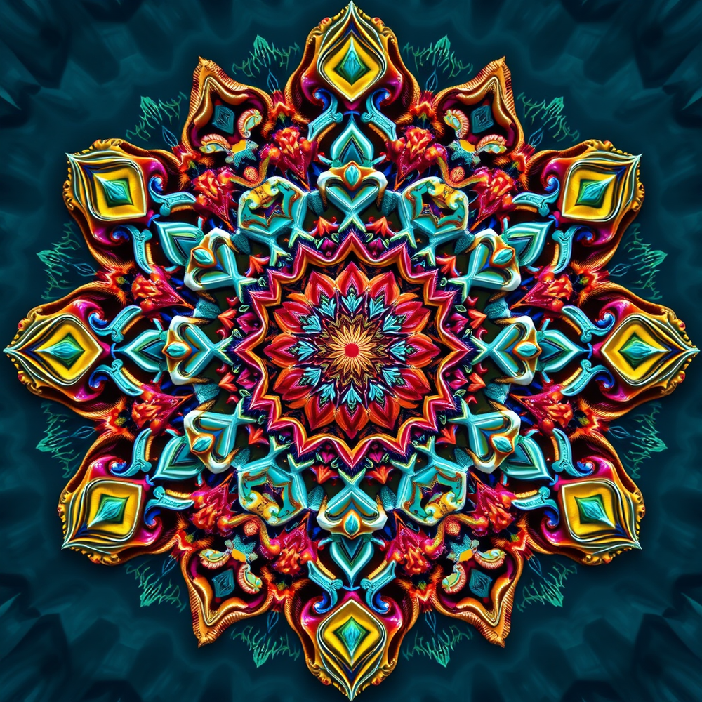 3D Mandalas and 3D patterns in the form of reefs website