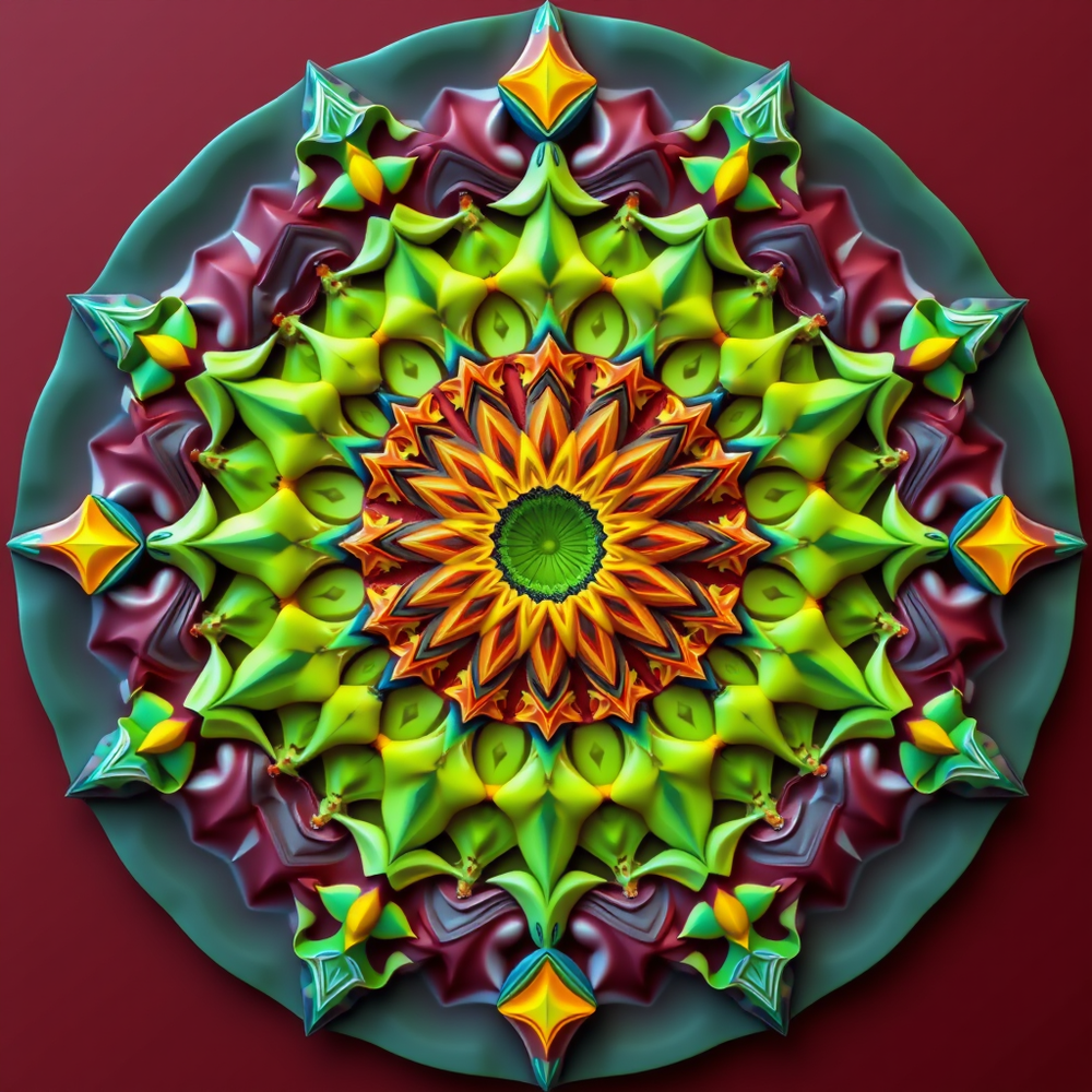 3D Mandalas and 3D patterns in the form of shapes website