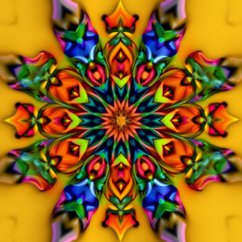 3D Mandalas and 3D patterns in the form of symmetrical website