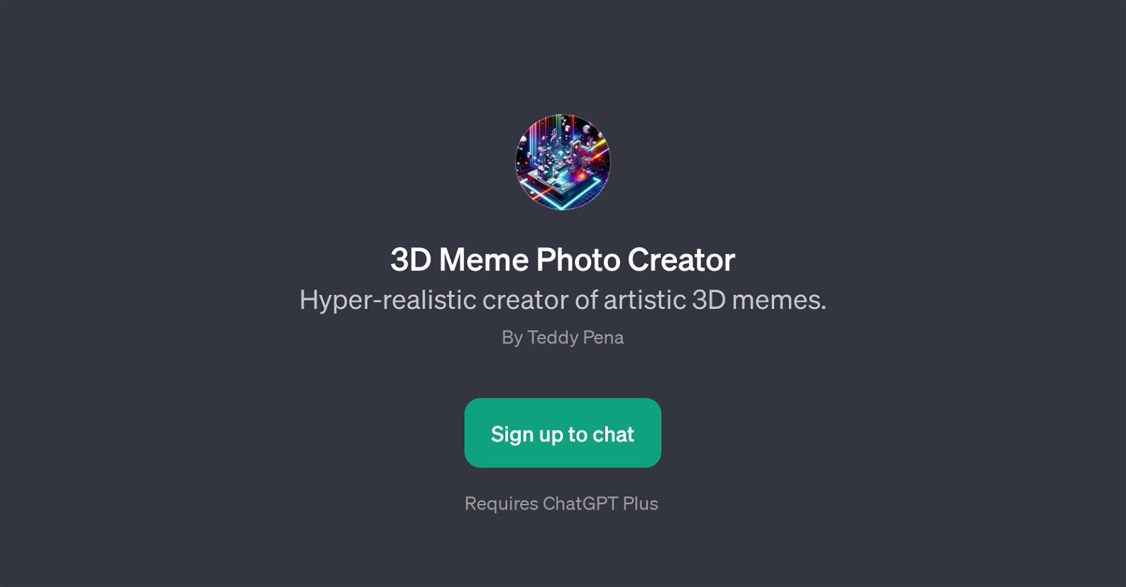 3D Meme Photo Creator website