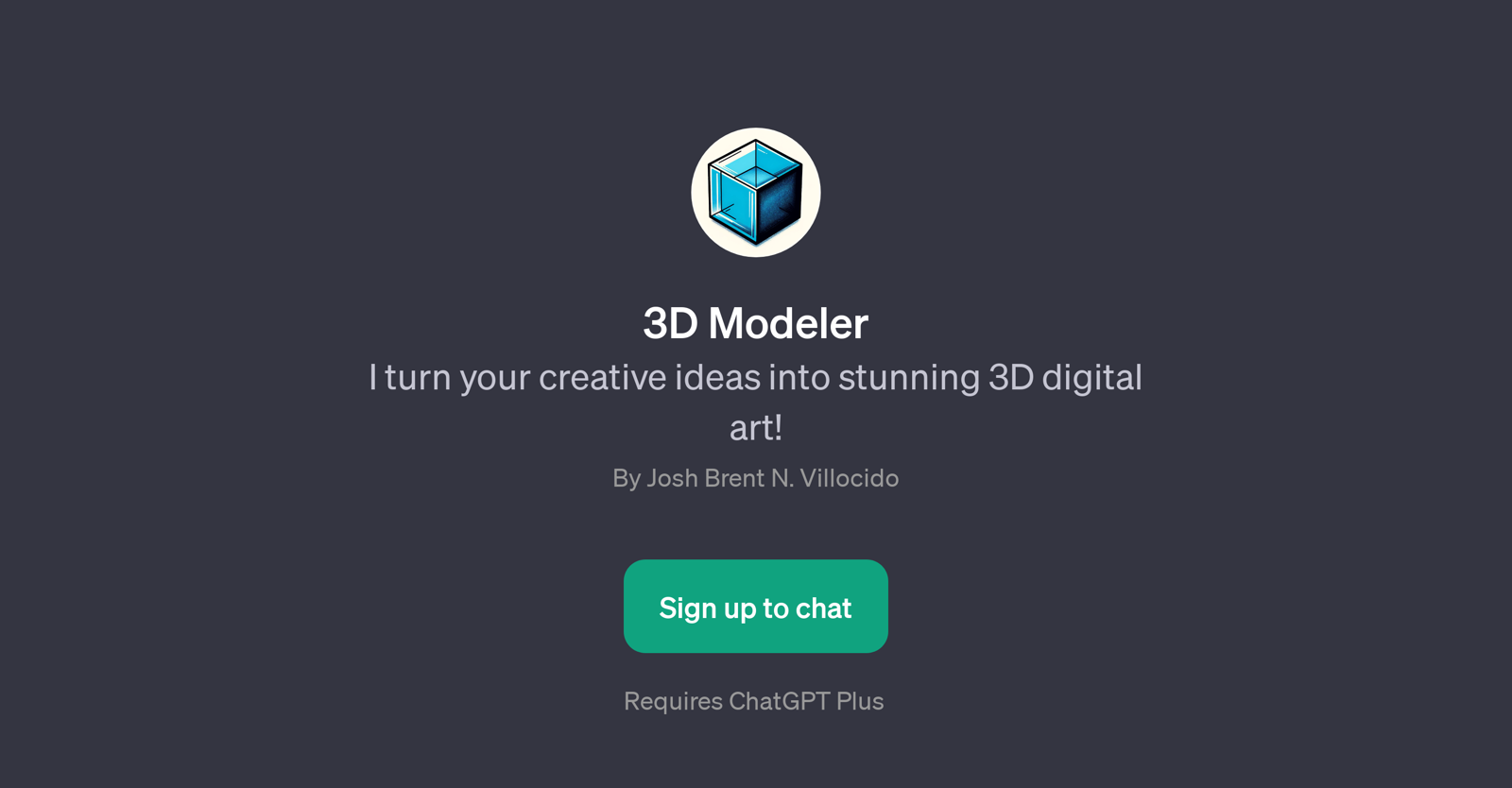 3D Modeler website
