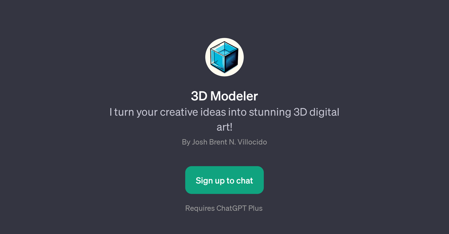 3D Modeler website
