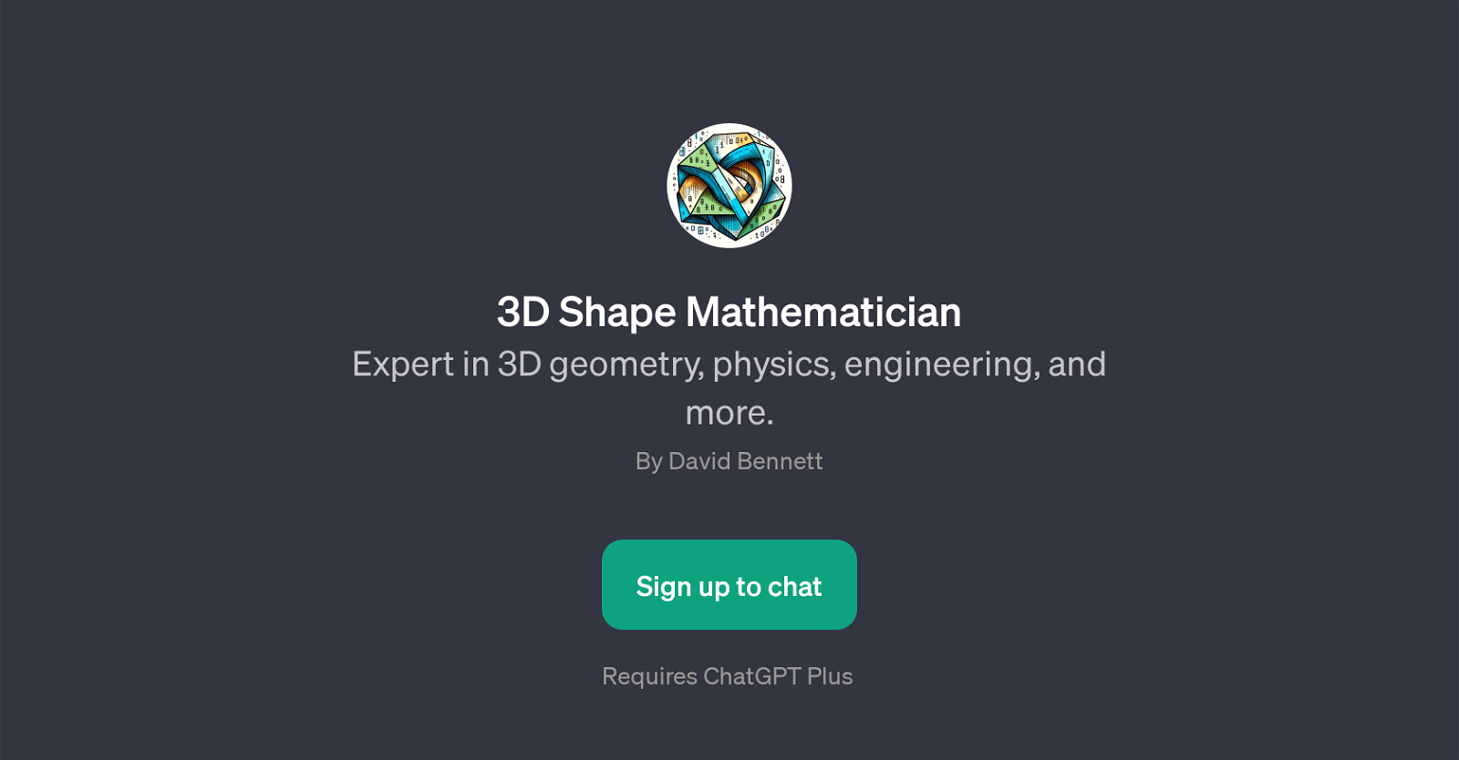 3D Shape Mathematician website