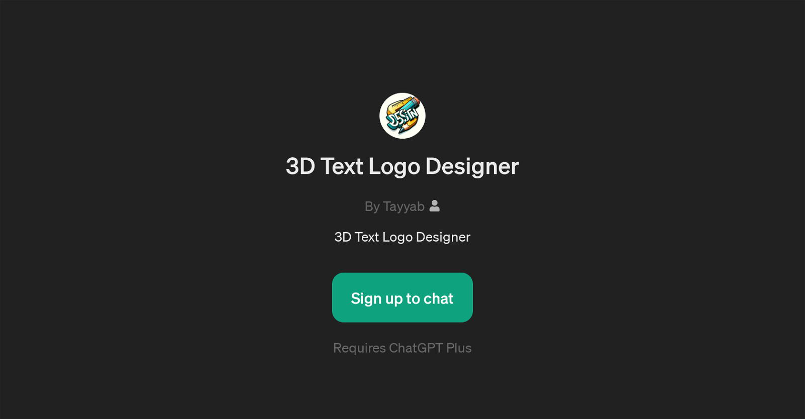 3D Text Logo Designer website
