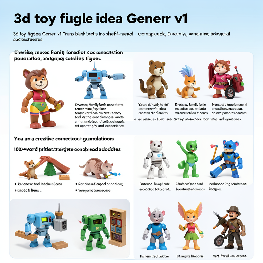3d toy figure idea gener v1 website