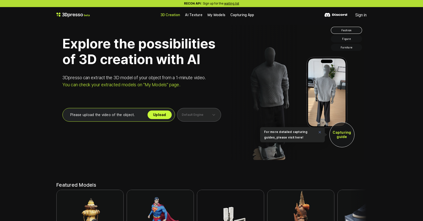 3DPresso website