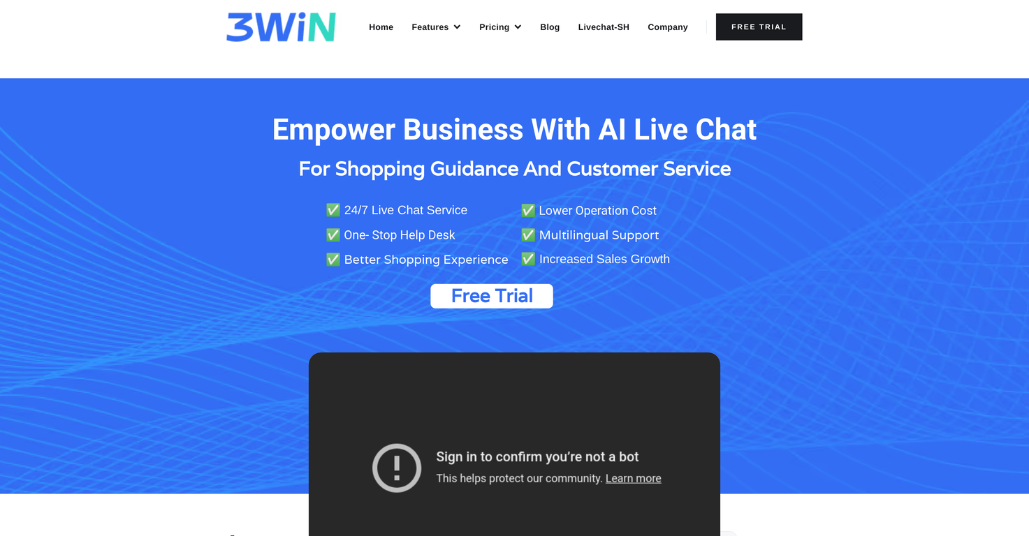 3Win ShopMate website