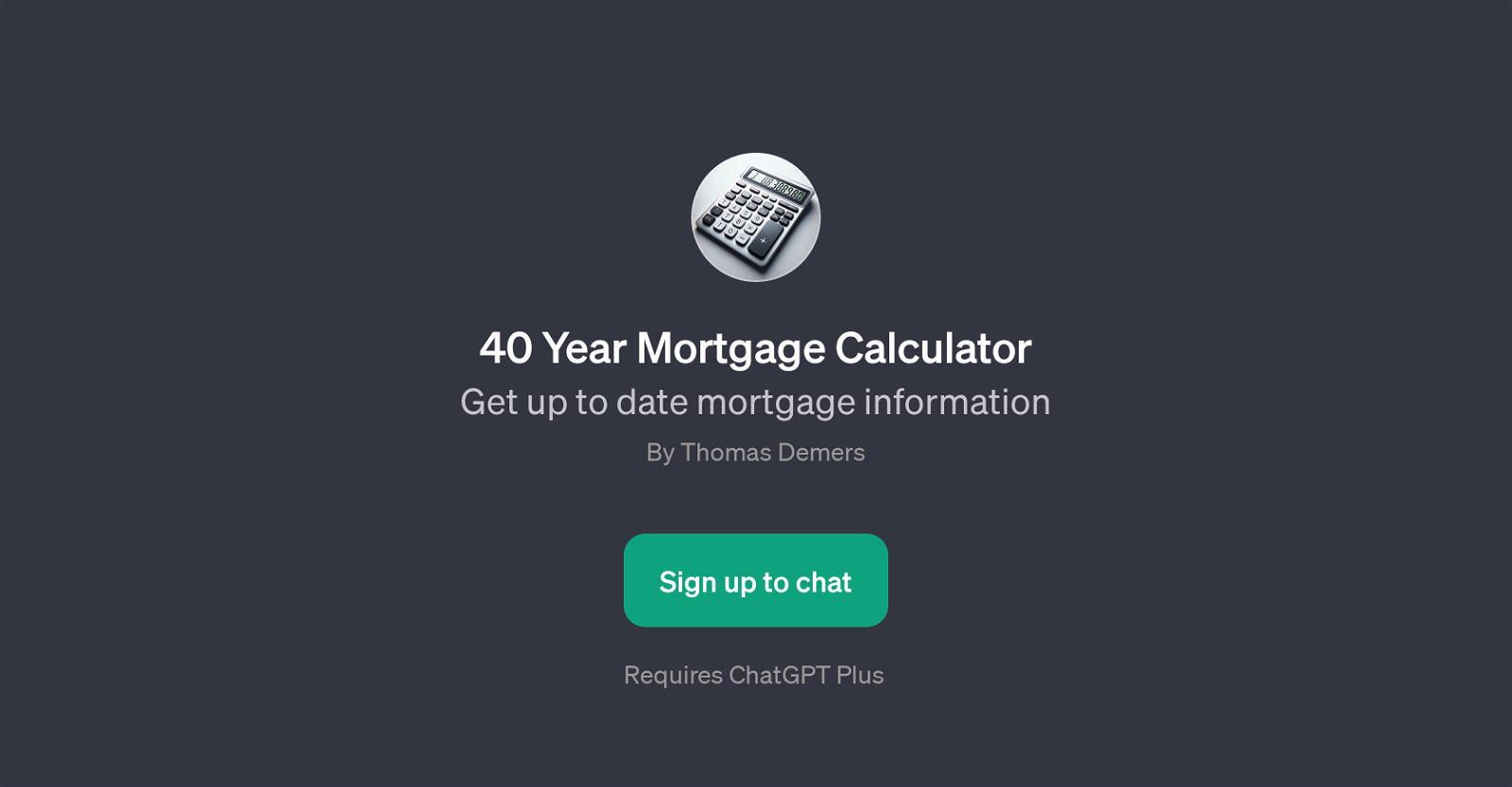 40 Year Mortgage Calculator website